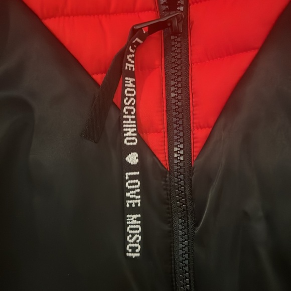Love Moschino red heart long winter coat - Picture 2 of 5
